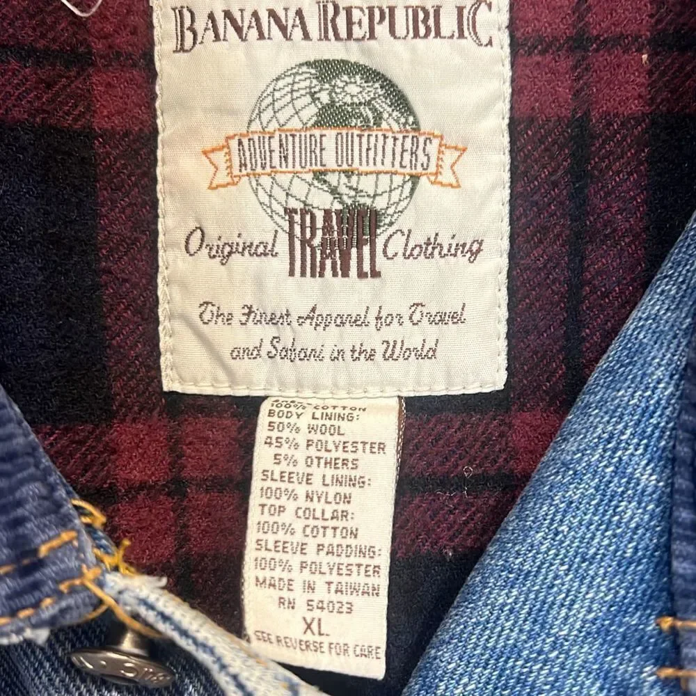 Banana republic denim jean jacket -XL‎